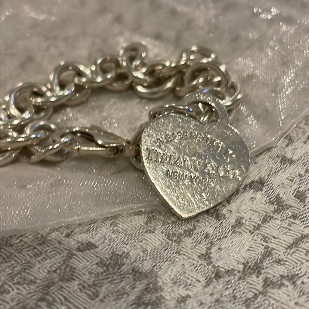 Authentic Tiffany Heart Tag Bracelet